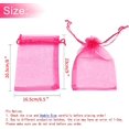thumbnail image 3 of ORUYROP 100pcs Drawstring Organza Jewelry Candy Pouch Party Wedding Favor Gift Bags (7x9", Rose), 3 of 7