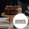 thumbnail image 1 of serony Stainless Steel Cake Scraper Cream Icing Smoothers Teeth Edge Cakes Decorating Sugar Craft Baking Accessory Household Tools 15*9.8cm Type 1, 1 of 9
