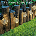 thumbnail image 2 of Outdoor Solar String Lights LED Solar Powered String Lights Waterproof,Crystal Ball Lights Solar Fairy Patio Lights for Garden, 2 of 5
