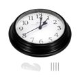 thumbnail image 3 of Uxcell Horloge Murale de 9 Pouces Quartz à Piles Silencieuse Horloges Murales Rondes Noir, 3 of 6