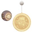 thumbnail image 3 of 3D Hanging Light LED String Lamp Lighting Decoration Christmas Light for Home Bedroom Room Merry Christmas 2, 3 of 10