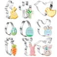 thumbnail image 1 of Boovnll Cake Pan, 9-Piece Easter Rabbit Mouldchicken Cake Mould Mould Stainless Steel Baking Utensils Mould, Kitchen Gadgets, Cake Pans, Round Cake Pans, 1 of 1