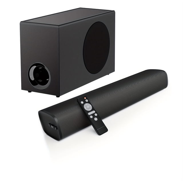 50W Soundbars, Sound Bars For Smart TV Soundbar With ARC/Optical/AUX Connection, TV Soundbar Surround Sound Bars For Home Theater Audio Small Wireless Speaker