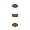 thumbnail image 3 of QualitChoice Coussin de Siège Portable Remplacement Rond Relaxant Respirant Doux Maison Bureau Fauteuil Canapé Tapis Accessoires Café 3 Pcs, 3 of 6