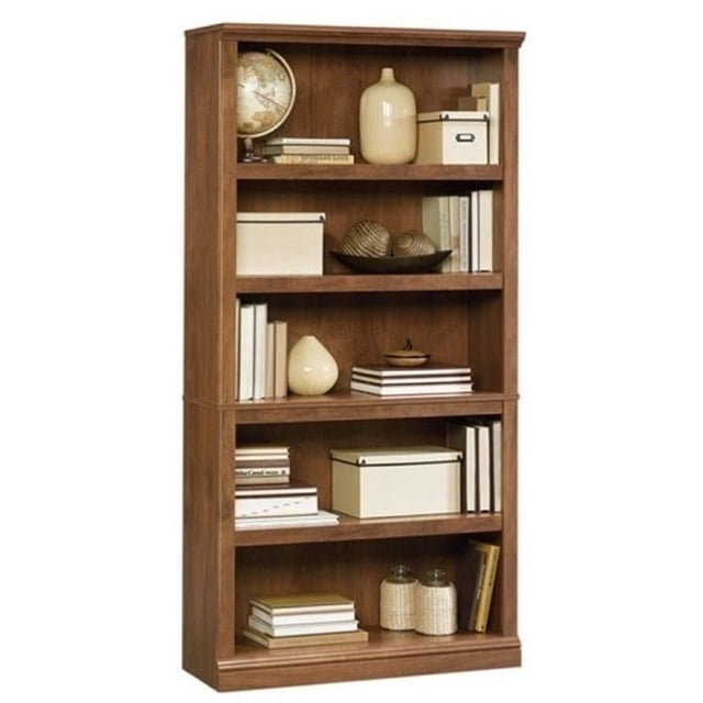 Bowery Hill 5 Shelf Bookcase in Oiled Oak