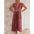 thumbnail image 4 of Robes d'Été pour Femmes 2023 Robes pour Femmes Liquidation Robe Élégante pour Femmes à Col en V Ample Sans Manches à Fermeture Éclair Sans Manches Dos Nu, 4 of 8