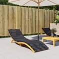 thumbnail image 1 of vidaXL Sun Lounger Cushion Black Check Pattern Oxford Fabric, 1 of 5