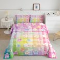 thumbnail image 2 of Erosebridal Ensembles de Literie Chics à Fleurs Format Double avec Couette, Insert de Couette Buffalo Coloré, Décor de Chambre à Fleurs, Réversible 3 Pcs, 2 of 8