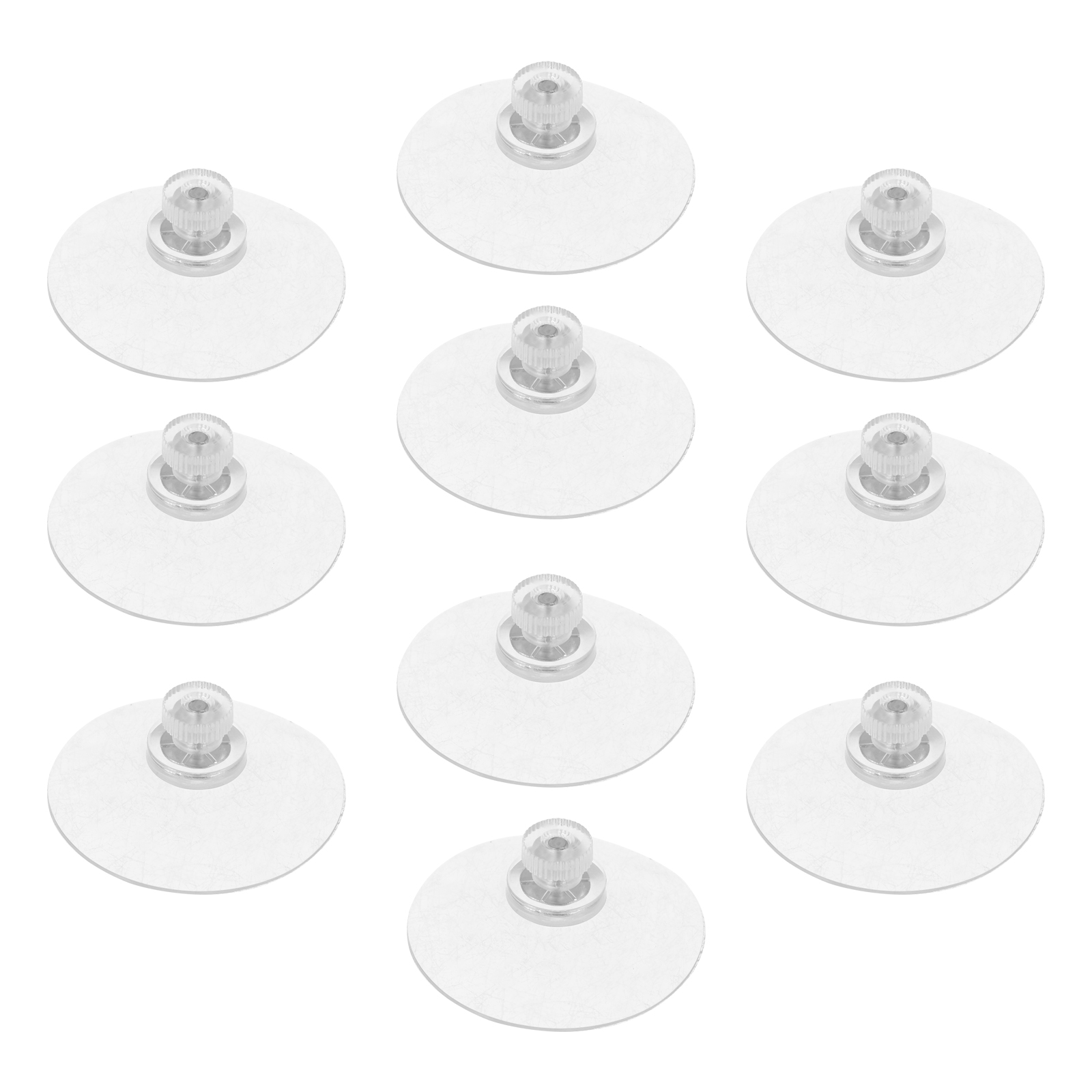 10 Pcs Ventouses Ventouses PVC Transparentes pour Porte-Fenêtre Murale en Verre
