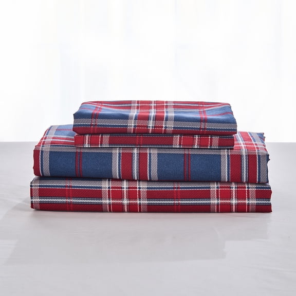 Gogreen Ensemble de Draps Grand 4 Pcs à Poches Profondes Convient à 14 Pouces, Microfibre Respirante Ultra Douce Ensemble de Draps Format Grand, Style Hôtel de Luxe Déco Maison Ensemble de Draps pour Lit Grand, Cadeau pour Femmes, Hommes