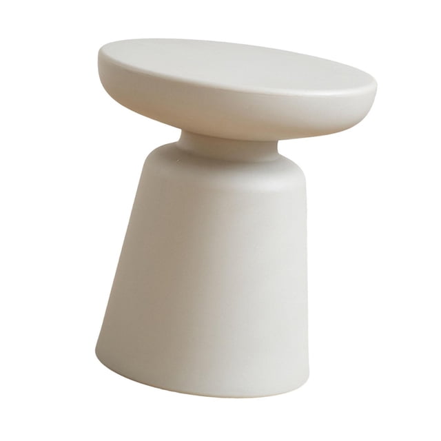 Abbracc Petite Table d'Appoint Minimaliste Table Basse Ronde pour Salle de Bain Table de Chevet Dortoir Gris