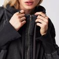 thumbnail image 5 of Vestes à Capuche Amples pour Femmes Couleur Unie Manches Longues Automne, 5 of 5