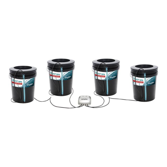 Active Aqua RS5GAL4SYS Spa Racinaire 5 Gallons Système de Culture en Eau Profonde à 4 Seaux