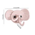 thumbnail image 3 of QTOCIO 1 Piece Elephants Shape Wall Hook Strong Adhesive Traceless Hanger Suitable For Home Kitchen Bathroom Organization Durables Material Rotating Designs Cute Decor, 3 of 4