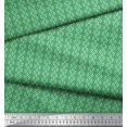 thumbnail image 3 of Soimoi Silk Fabric Ogee Small Printed Craft Fabric by The Yard 42 Inch Wide, 3 of 3