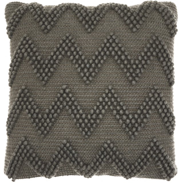 homeroots Décoration Intérieure 386015 Coussin à Chevrons Gris Foncé