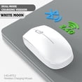 thumbnail image 2 of TACILIP Wireless Computer Mouse Desktop Notebook Business Office Portable Optical Mouse (rechargeable Bluetooth-mode), Gifts for Him, 2 of 4