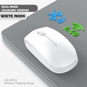 Dvkptbk Wireless Computer Mouse Desktop Notebook Business Office Portable Optical Mouse (Rechargeable Bluetooth-Mode)