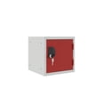 thumbnail image 1 of Casiers Cubiques de 12 Pouces - Carcasse Grise - Porte (Rouge), 1 of 5