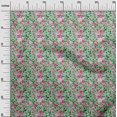 thumbnail image 3 of oneOone Velvet Sea Green Fabric Florals Craft Projects Decor Fabric Printed By The Yard 58 Inch Wide, 3 of 4