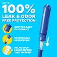 thumbnail image 4 of Tampax Compact Pearl Tampons en Emballage Multiple, avec Tresse LeakGuard & Applicateur Extensible, Absorption Régulière/super/super Plus, Applicateur Compact Extensible, Sans Parfum, 4 of 9