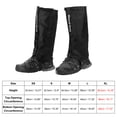 thumbnail image 2 of Unique Bargains Leg Gaiters, Waterproof Shoe Covers Adjustable Snow Boot Gaiter, Black, XL, 2 of 6
