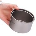 thumbnail image 4 of Bol en Titane avec Poignée Pliable Bol de Camping Contenant pour Repas Poêle d'Extérieur, 4 of 8