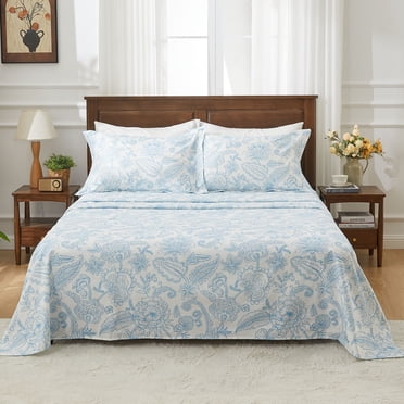 Kingrest Ensemble de Draps Simple TG 4 Pcs à Poches Profondes de Luxe s'Adapte à 16 Pouces, Ensemble de Draps 100 % Coton Biologique Respirant Ultra Doux Taille Simple TG, Style Hôtel de Luxe Déco Maison Ensemble de Draps Simple TG, Cadeau pour Femmes, Hommes