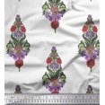 thumbnail image 1 of Soimoi Georgette Viscose Fabric Leaves & Floral Block Decor Fabric Printed Yard 42 Inch Wide, 1 of 3