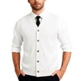 thumbnail image 2 of Gilet en Tricot Classique avec Boutons devant pour Usage Quotidien Décontracté et Professionnel - Gilet en Tricot Sans Manches Élégant pour Garde-Robe Homme, 2 of 7