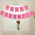 thumbnail image 1 of Joyeux Anniversaire Guirlande Colorée Fête Drapeau Bannière Joyeux Réutilisable Décoration d'Anniversaire Long Drapeau de Fête, Rose Rouge, 1 of 9