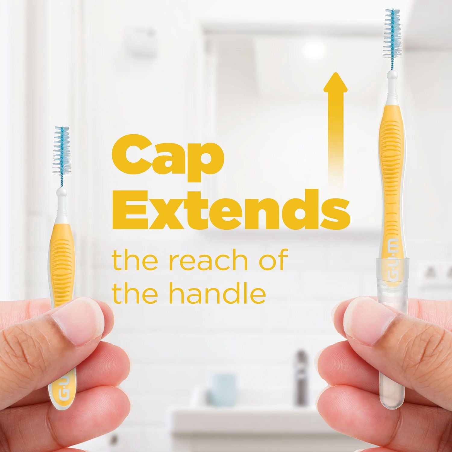 GUM® Proxabrush® Interdental Cleaning Brushes, Moderate, Remove up to 25% more plaque, 8 Count