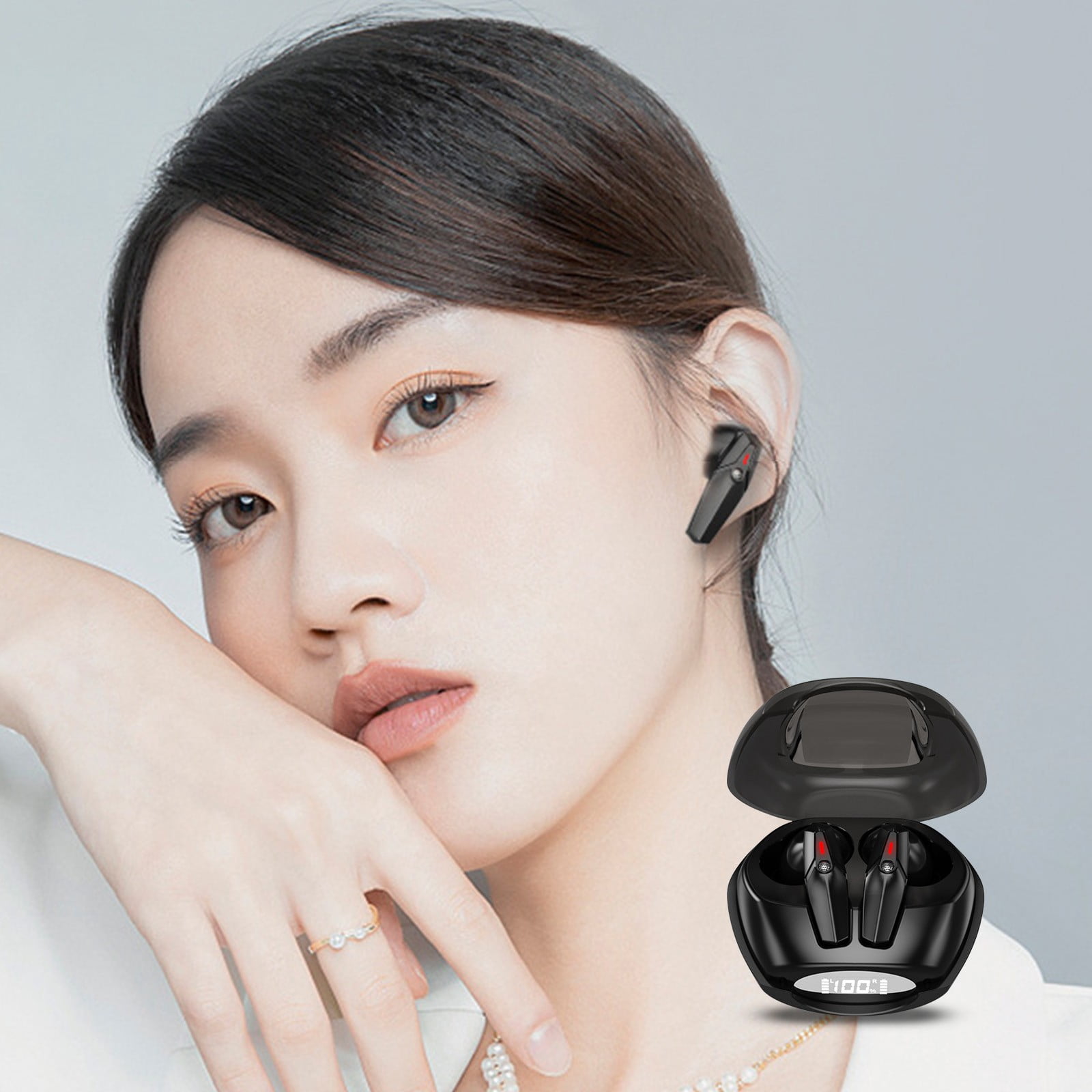 Birdeem Speakers Bluetooth Wireless,Headphones Wireless Bluetooth,Intelligent Digital Display Bluetooth Headset 5.0 Wireless Headphone with Microphone 9D Stereo Gaming Sport Earbuds Headsets