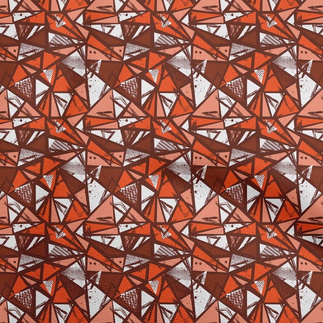 oneOone Viscose Jersey Orange Fabric Abstracts Sewing Craft Projects Fabric Prints By Yard 60 Inch Wide
