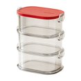 thumbnail image 2 of Plastic Food Storage Containers for Kitchen | Transparent Airtight Square Containers for Snacks Dried Goods | Keep Cereal Coffee Beans and Pulses Fresh | Stackable Fridge and Pantry Organizer Bins, 2 of 6