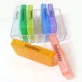 thumbnail image 2 of Weekly Pill Organizer 4 Times a Day, Large Travel Vitamin Pill Box, Daily Supplement Organizer Pill Container Dispenser Big Medication Case, 2 of 15