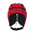 thumbnail image 1 of DYNWAVECA Casque de Rugby pour Enfants Casque de Soccer Rembourrage Doux Casque Universel de Soccer pour Planche à Roulettes Soccer Drapeau Soccer Extérieur Rouge m, 1 of 10