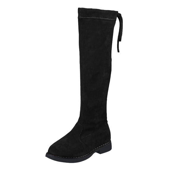 FhsagQ Boots Girls Cowboy Boots Size 2.5 Big Kid Girls Shoes Suede Boots Shoes Fashion Non Breathable Women Boots Girls Cowboy Boots Size 6.5 Kids Hiking Boots Size 11 Black 35