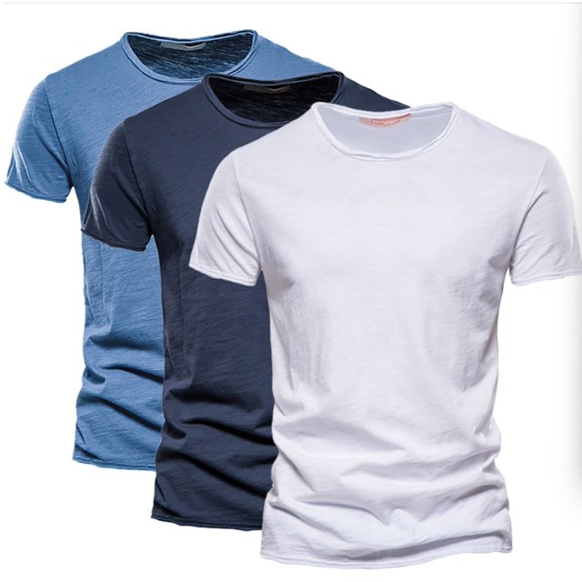 Besolor 3 Pack Men's Summer Shirts Big and Talls Short Sleeve Basic Tees Round Neck Athletic Workout Tee Tops