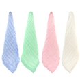 thumbnail image 4 of Home Essential Soft Towel Set, Furenl Layer Square Towel Soft Absorbent Towel Baby Solid Color Printed Pure Cotton Small Towel, 1 Bib, 4 of 4