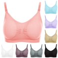 thumbnail image 4 of Women‘s Bra Wireless Maternity Seamless Front Buckle Breastfeeding Bra With Pads Plus Size, 4 of 4