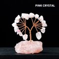 thumbnail image 4 of EGNMCR Room Decor, Home Decor Natural Colorful Crystal Stone Crushed Stone Wealth Tree Handwoven Amethyst Base Money Tree Home Decoration Crystal Money Treese, 4 of 6