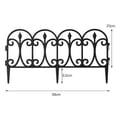 thumbnail image 4 of relayinert 5pieces Outdoor Landscape Fence Safety And Durability For Plants Garden Landscape Edging Border, 4 of 6