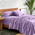 thumbnail image 2 of Bare Home Premium 1800 Collection Ensemble de Draps 4 Pcs, Grand Lit, Lavande, 2 of 10
