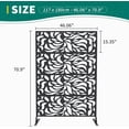 thumbnail image 2 of QinaQin 1PC Metal Privacy Screen Outdoor, Freestanding Divider, Flower, 2 of 8