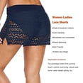 thumbnail image 4 of Ruiboury Bas Femmes Shorts en Dentelle Noirs à la Mode Résistants à l'Usure Maillots de Bain Caleçons Courts Maillot de Bain Réutilisable Aguichant Bleu Foncé m 1Ensemble, 4 of 6
