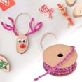 thumbnail image 4 of Christmas Flocked Ribbon Gift Wrapping Decorative DIY Craft Ribbon for Tree Wreath Garland Holiday Decoration Festive Party Wedding Home Decor Luxury Texture Easy Cut, 4 of 9