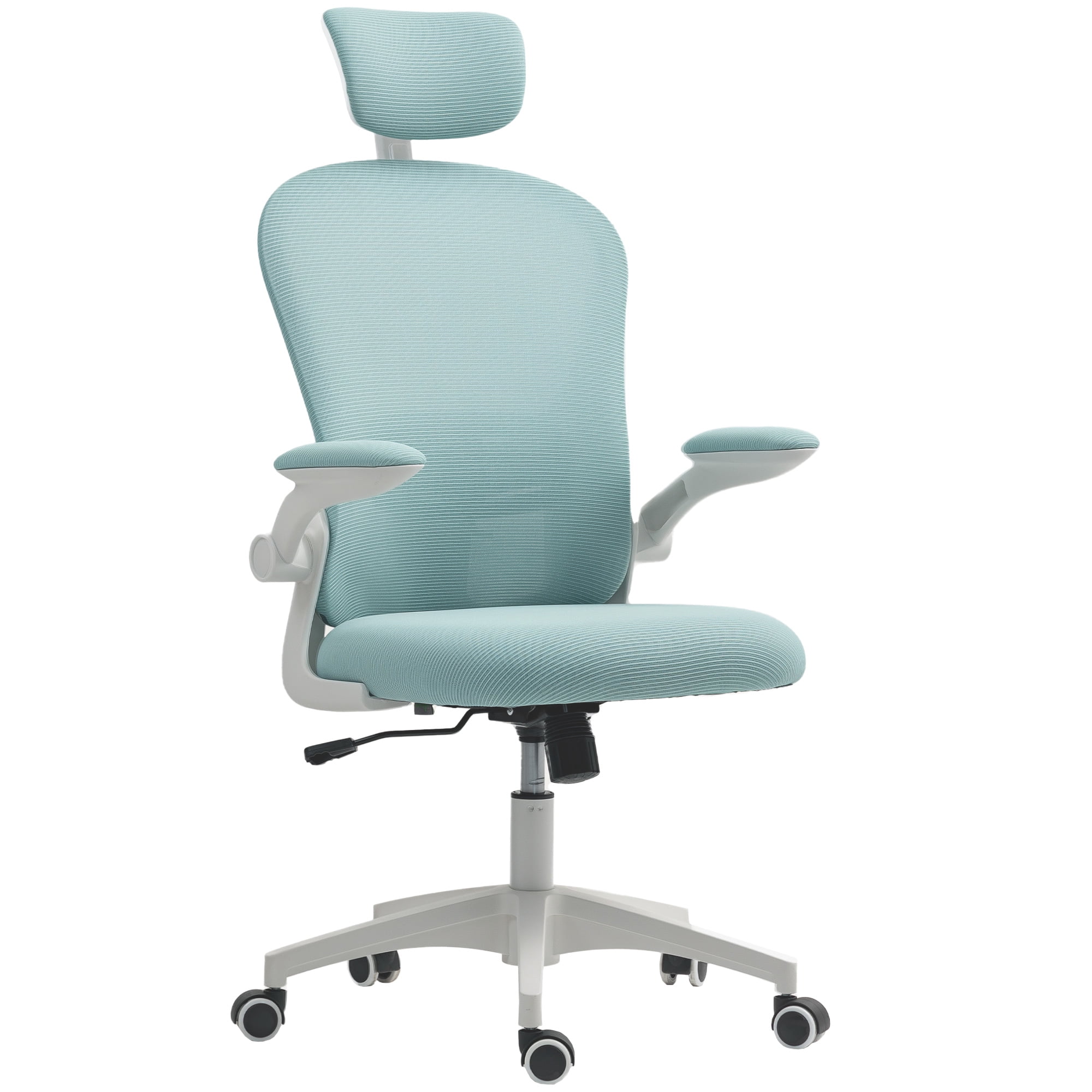 Vinsetto Mesh Office Chair with 4D Lumbar Support, Adjust Headrest, Green