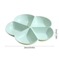thumbnail image 3 of DcGZvy Plateau à Collations Plateaux de Nourriture pour Fêtes, Plateaux de Service Décoratifs avec Compartiments Plateau à Collations, Plats de Service Fantaisie Contenant à Collations, 3 of 6