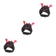 thumbnail image 1 of yingyy Adjustable Devil Cap For Pets For Halloween Parties Easy To Wear And Wash Polyester Cat Halloween Devil Costume Black 3Set, 1 of 6